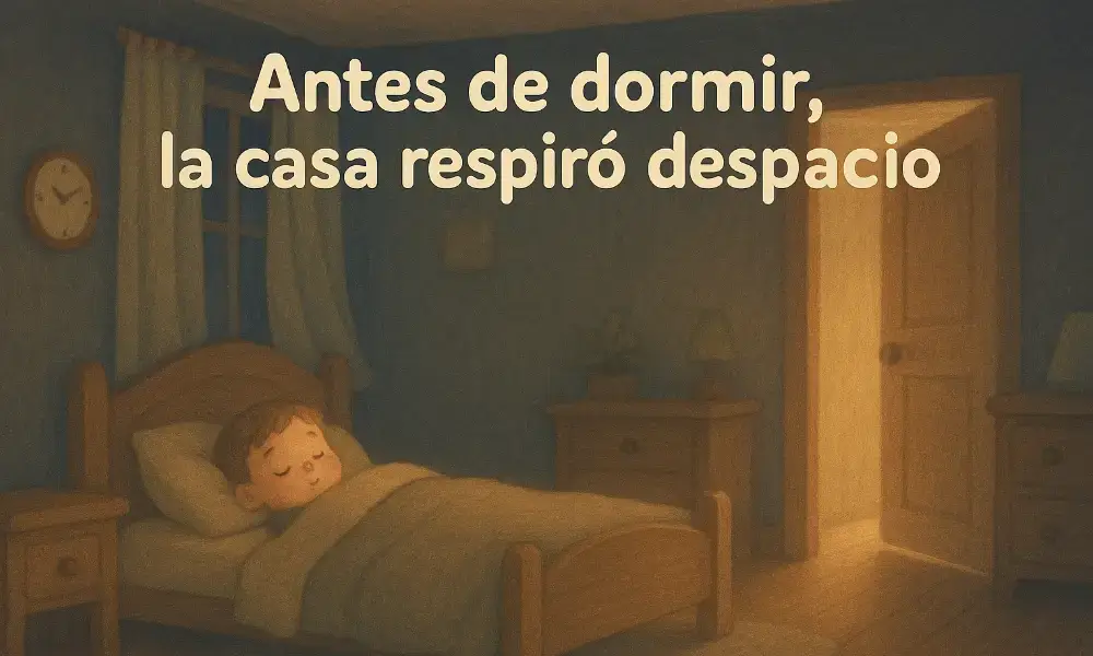 Cuentos Cortos para Dormir: Antes de dormir, la casa respiró despacio