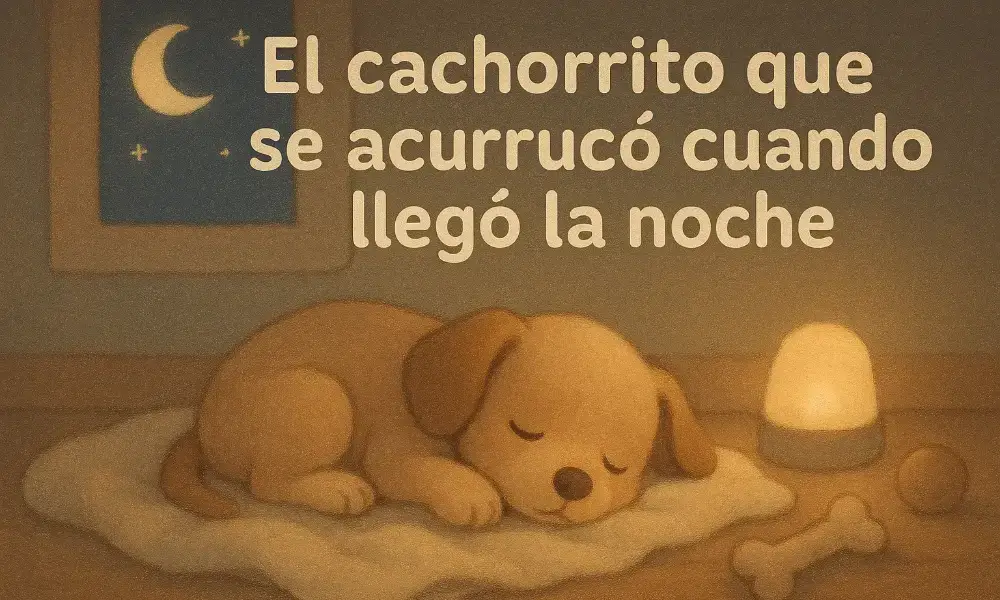 Cuentos Cortos para Dormir: El cachorrito que se acurrucó cuando llegó la noche
