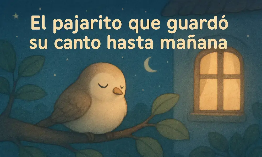 Cuentos Cortos para Dormir: El pajarito que guardó su canto hasta mañana