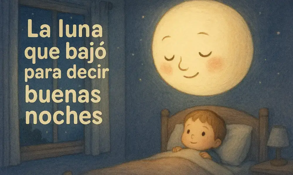 Cuentos Cortos para Dormir: La luna que bajó para decir buenas noches