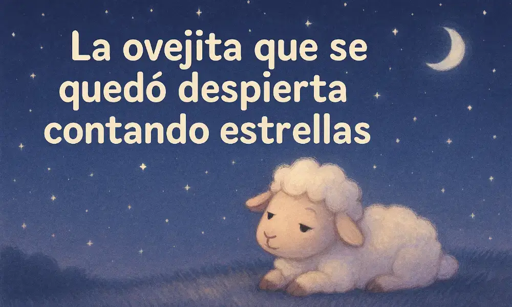 Cuentos Cortos para Dormir: La ovejita que se quedó despierta contando estrellas