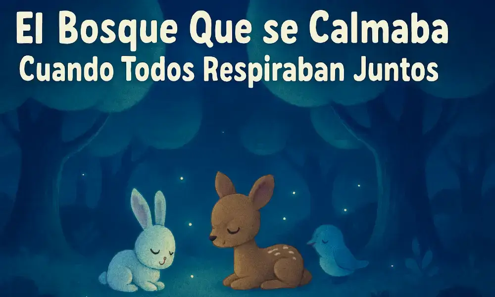 Cuentos Educativos Infantiles: El bosque que se calmaba cuando todos respiraban juntos