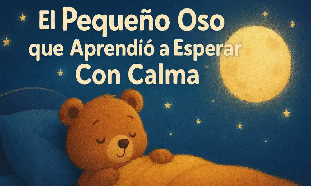 Cuentos Educativos Infantiles: El pequeño oso que aprendió a esperar con calma