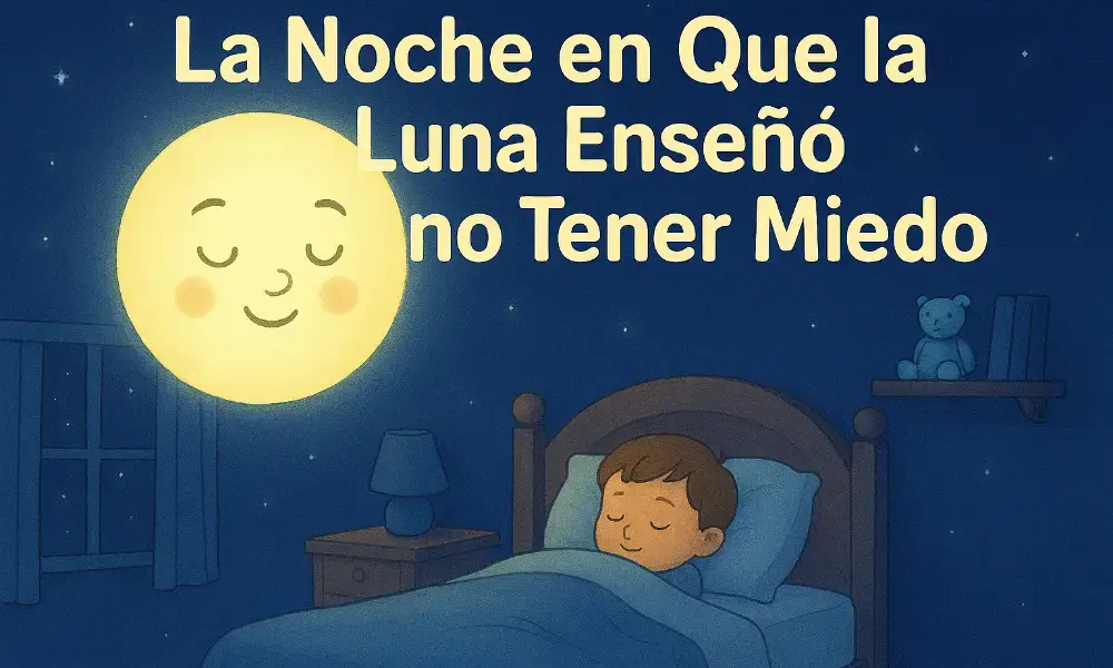Cuentos Educativos Infantiles: La noche en que la luna enseñó a no tener miedo