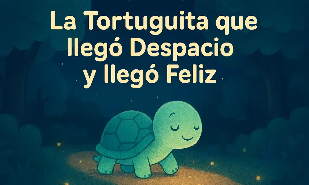Cuentos Educativos Infantiles: La tortuguita que llegó despacio y llegó feliz