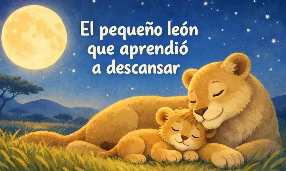 Cuentos Infantiles para Dormir: El pequeño león que aprendió a descansar