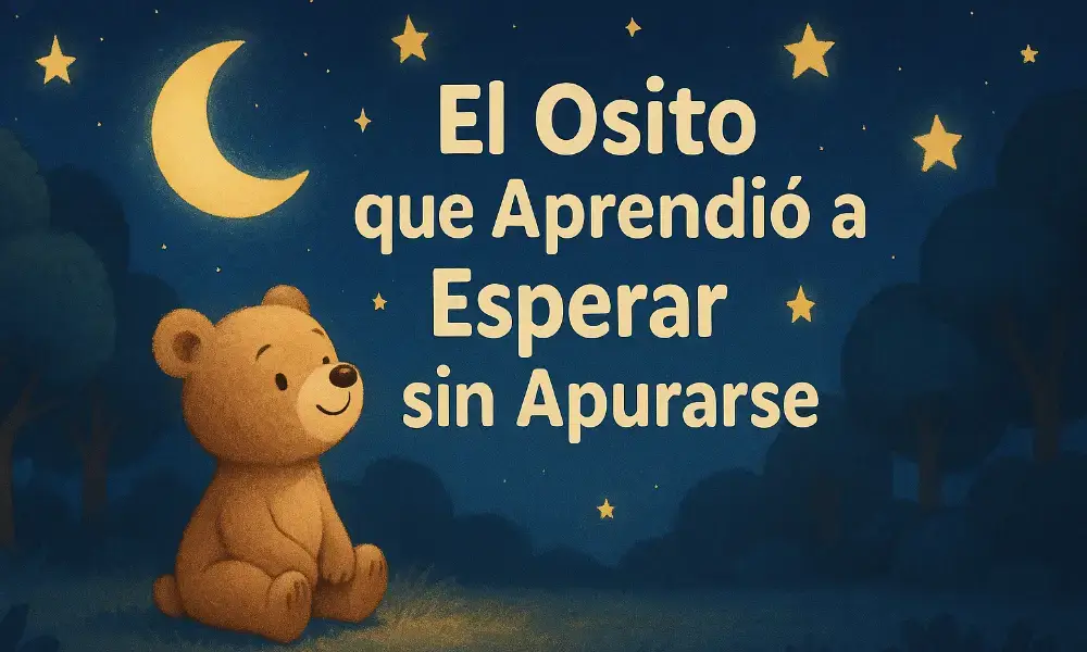 Cuentos de Animales: El Osito que Aprendió a Esperar sin Apurarse