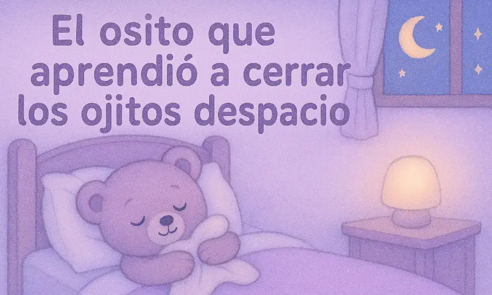 Cuentos para Bebés para Dormir: El osito que aprendió a cerrar los ojitos despacio