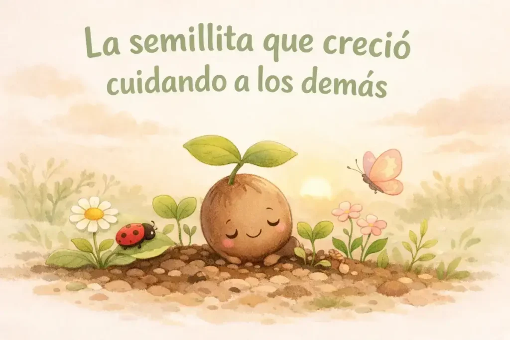 Cuentos con valores: La semillita que creció cuidando a los demás