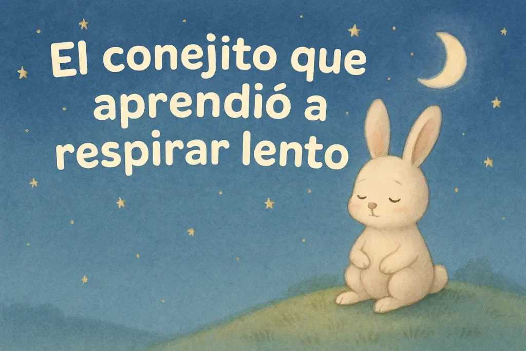 Cuentos cortos para la noche: El conejito que aprendió a respirar lento