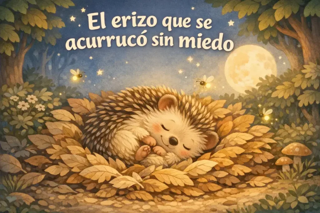 Cuentos cortos de animales: El erizo que se acurrucó sin miedo