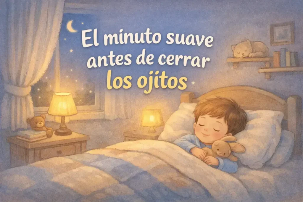 Cuentos cortos para dormir: El minuto suave antes de cerrar los ojitos
