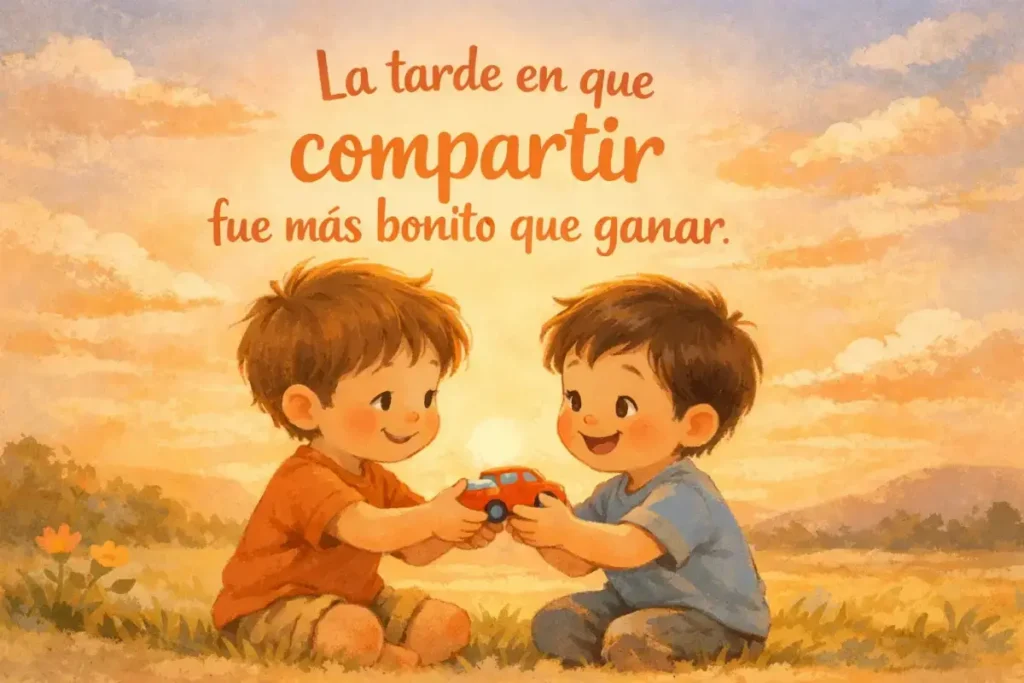 Cuentos de amistad: La tarde en que compartir fue más bonito que ganar