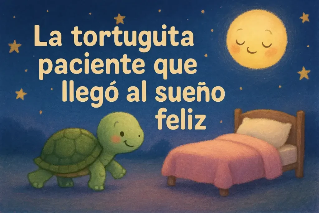 Cuentos sobre animales para dormir: La tortuguita paciente que llegó al sueño feliz