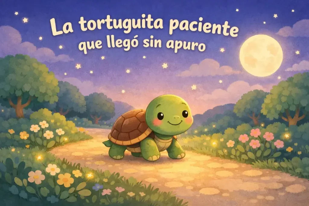 Cuentos educativos: La tortuguita paciente que llegó sin apuro