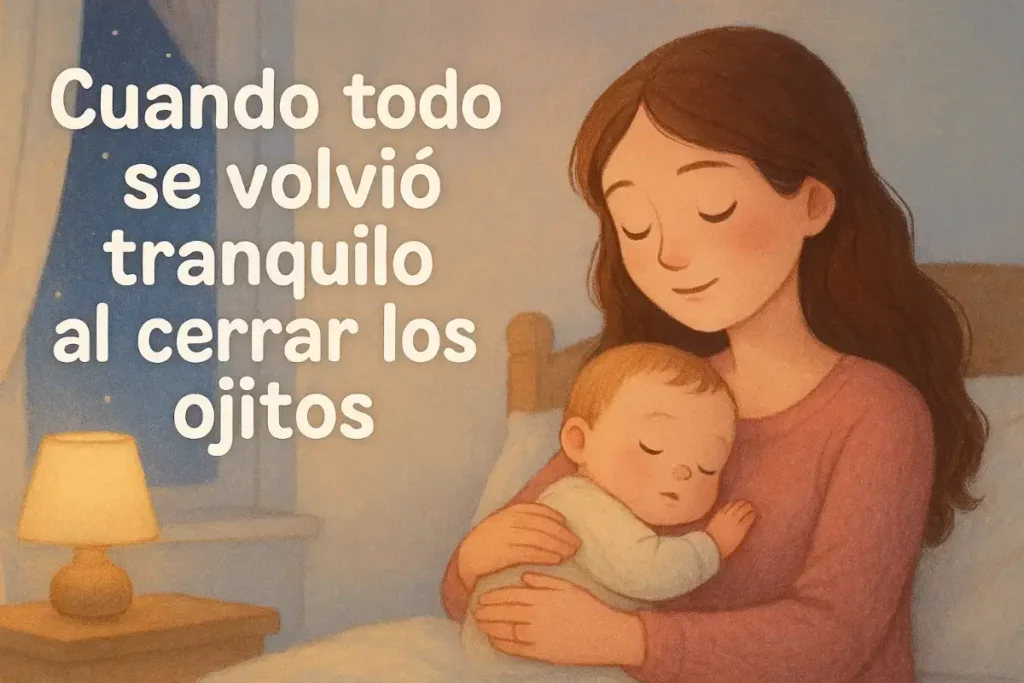 Cuentos infantiles para bebés: Cuando todo se volvió tranquilo al cerrar los ojitos