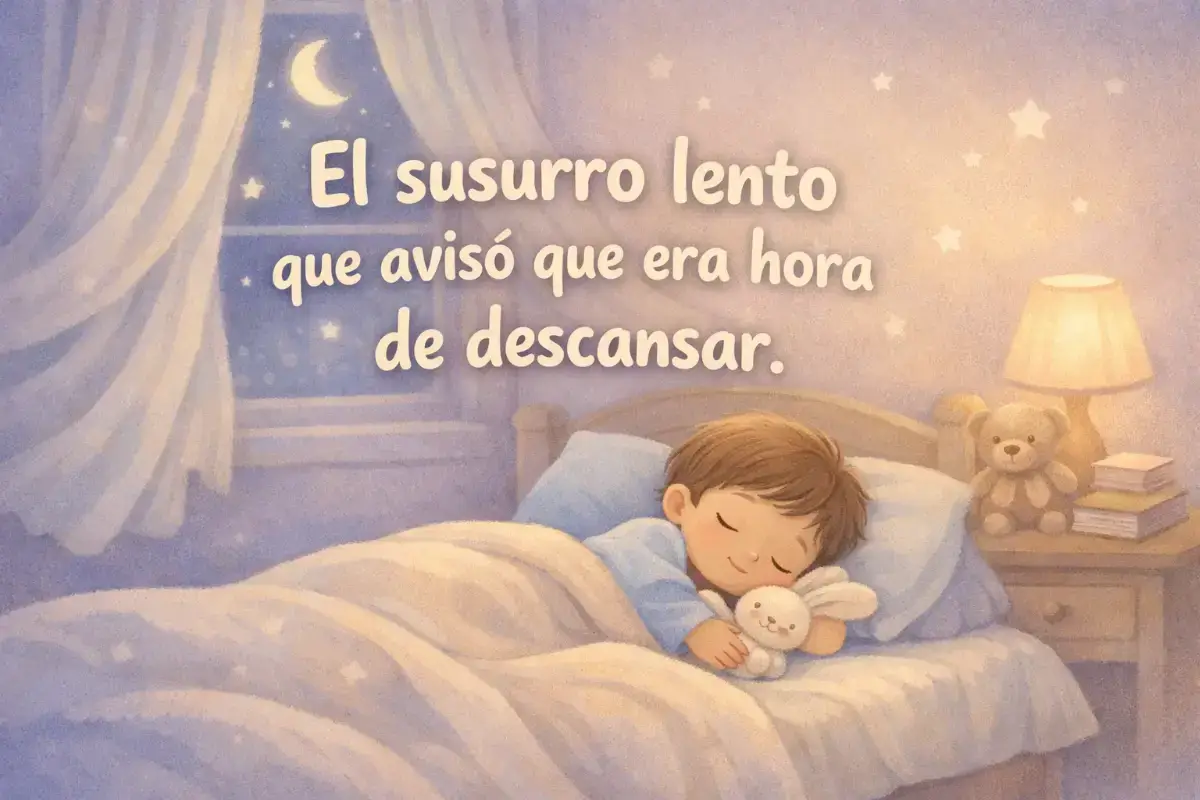 Cuentos infantiles para dormir: El susurro lento que avisó que era hora de descansar