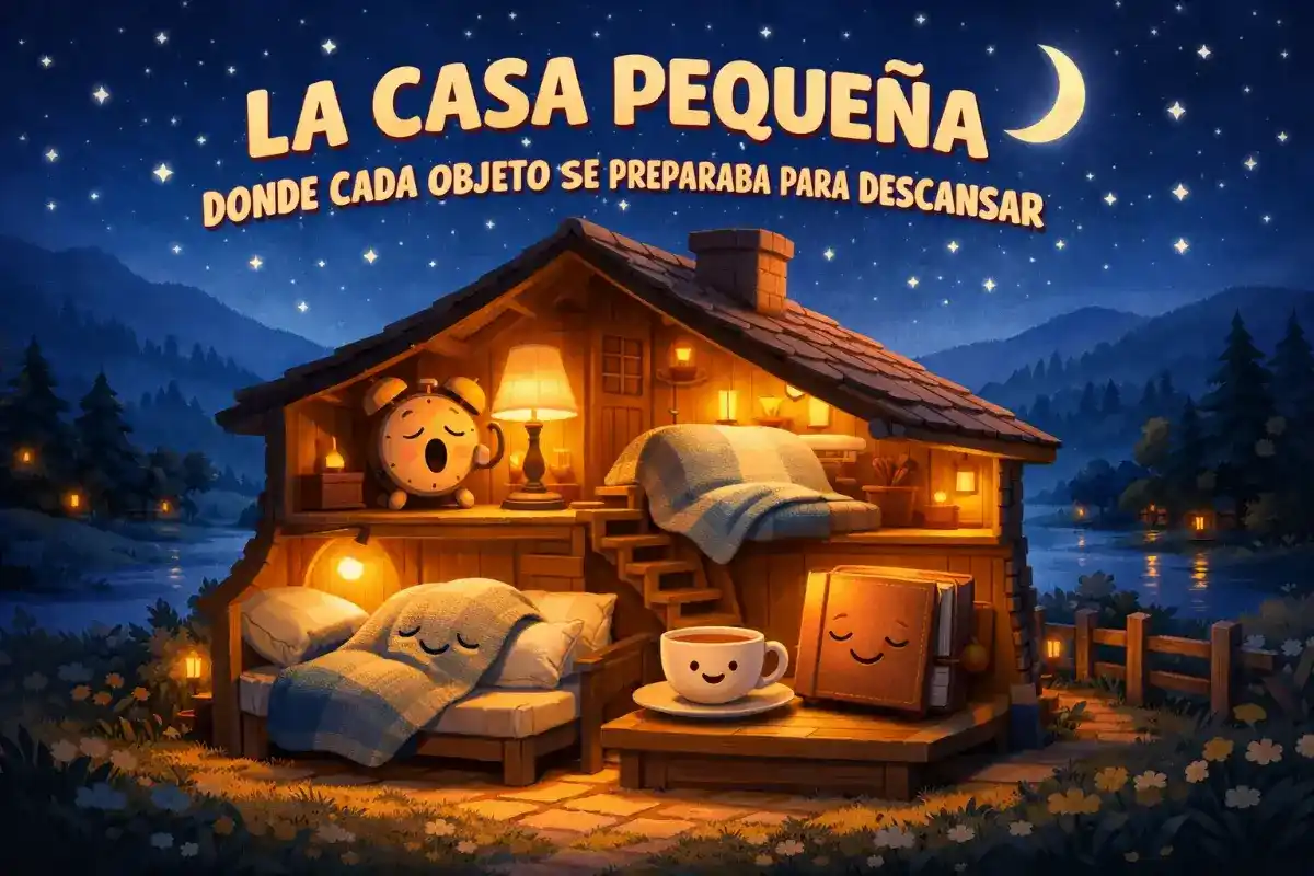 Cuentos largos para dormir: La casa pequeña donde cada objeto se preparaba para descansar