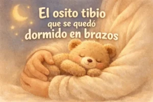 Cuentos para bebés: El osito tibio que se quedó dormido en brazos
