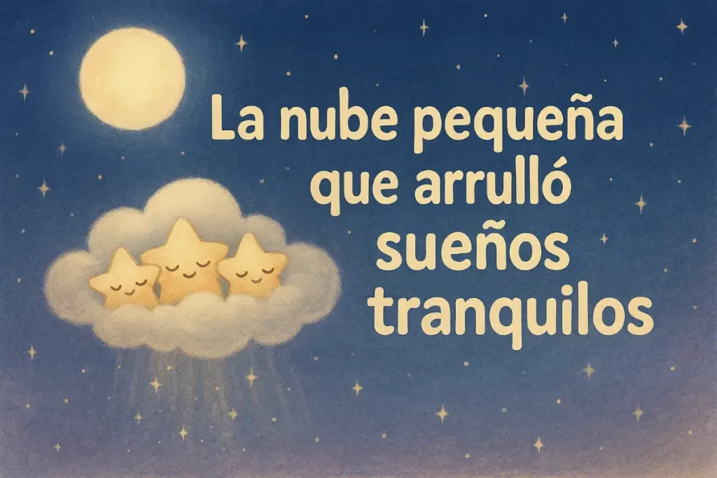 Cuentos para bebés: La nube pequeña que arrulló sueños tranquilos