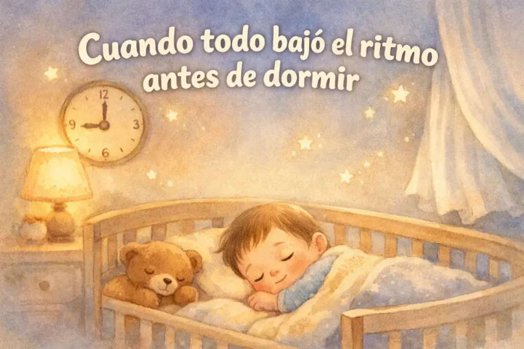 Cuentos para bebés cortos: Cuando todo bajó el ritmo antes de dormir
