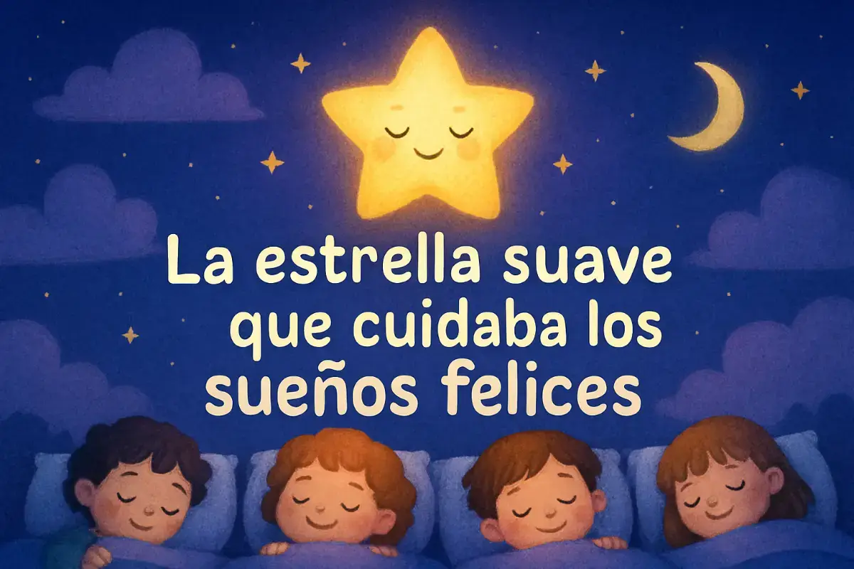 Cuentos para dormir niños: La estrella suave que cuidaba los sueños felices