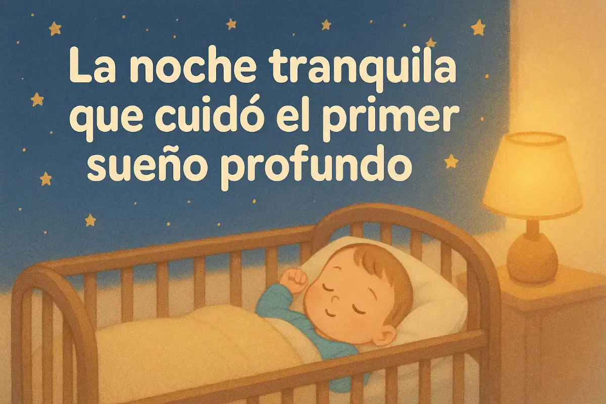 Cuentos para dormir bebés: La noche tranquila que cuidó el primer sueño profundo