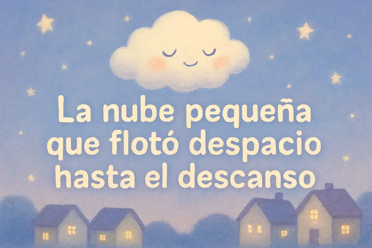 Cuentos para dormir bebés: La nube pequeña que flotó despacio hasta el descanso