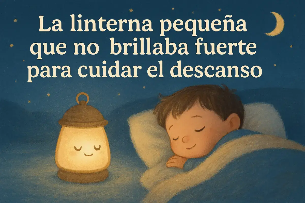Cuentos para dormir niños: La linterna pequeña que no brillaba fuerte para cuidar el descanso