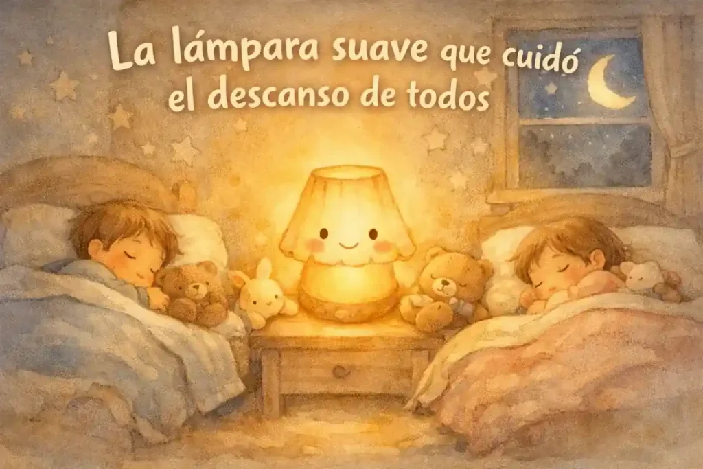 Cuentos para leer cortos: La lámpara suave que cuidó el descanso de todos