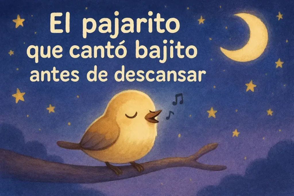 Cuentos sobre animales infantiles: El pajarito que cantó bajito antes de descansar