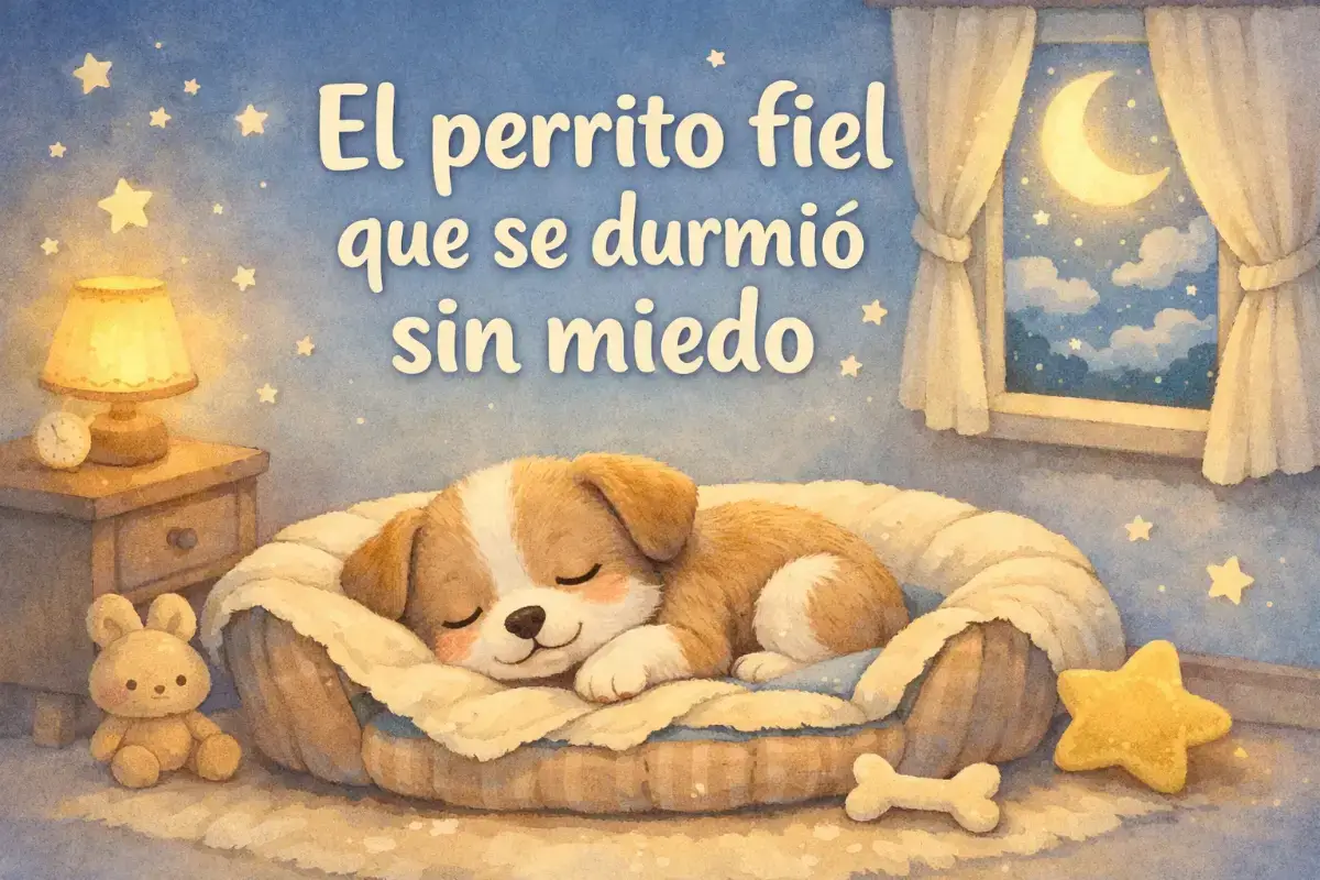 Cuentos sobre animales para dormir: El perrito fiel que se durmió sin miedo