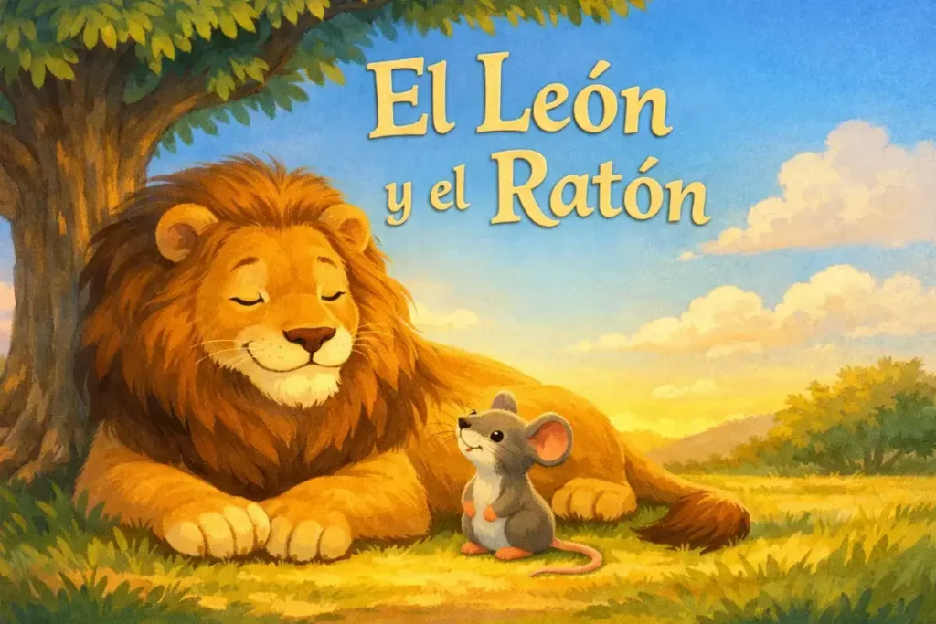 Cuentos tradicionales infantiles: El León y el Ratón