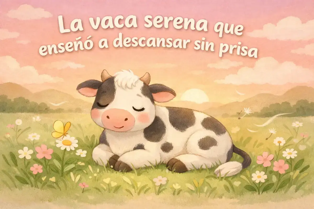 Historias de animales: La vaca serena que enseñó a descansar sin prisa