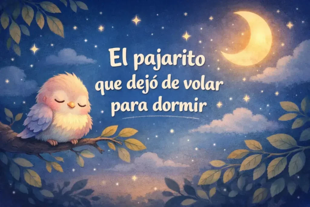 Historias para dormir: El pajarito que dejó de volar para dormir