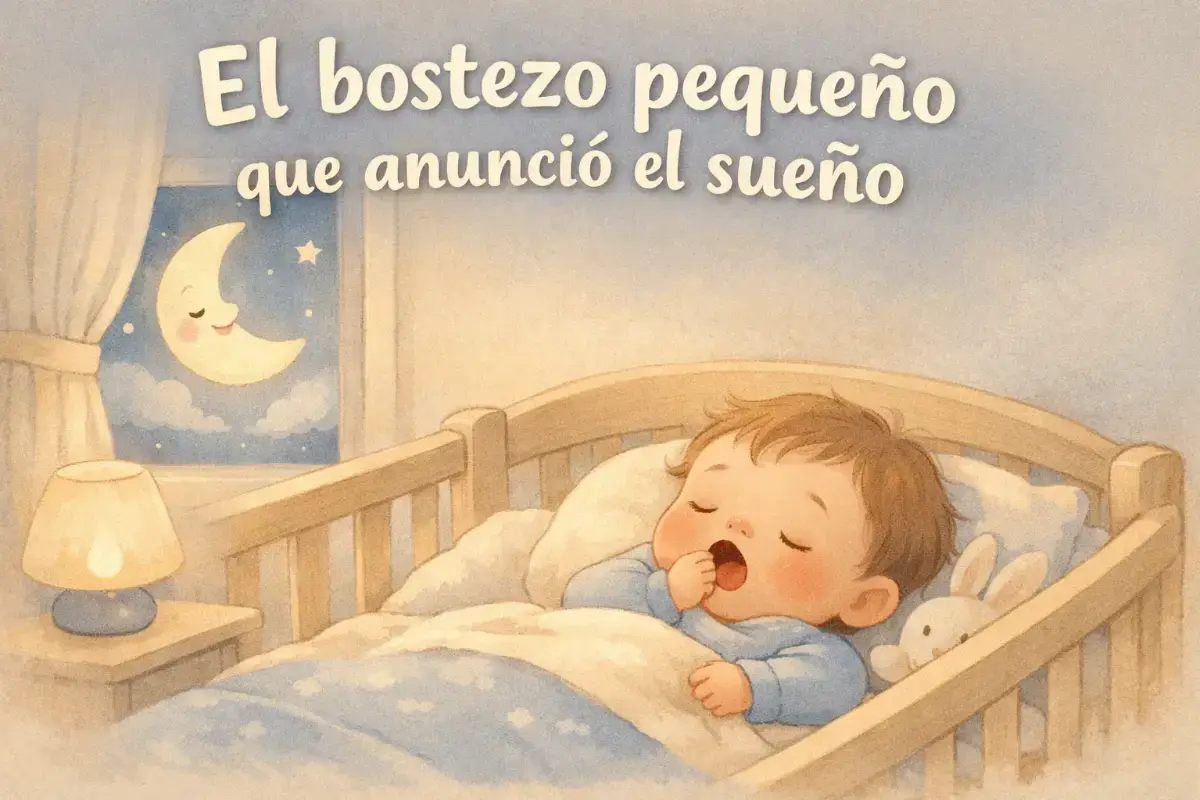 Cuentos cortos para bebés: El bostezo pequeño que anunció el sueño