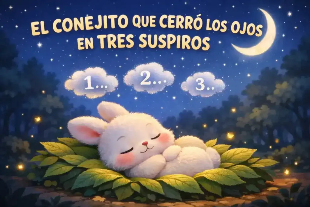 Cuentos rápidos: El conejito que cerró los ojos en tres suspiros
