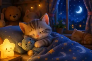 Cuentos rápidos: El gatito tranquilo que encontró su sueño