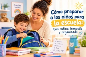 Cómo preparar a los niños para la escuela: Una rutina tranquila y organizada